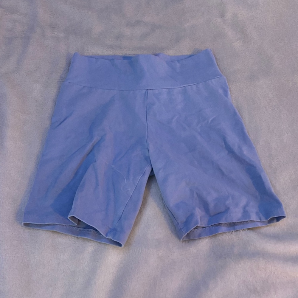 spandex, good for working out in. soft comfortable material.